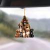 Playful Cartoon Acrylic Dog Christmas Car Decoration For Fun And Festive Look Vehicle