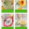 3-In-1 Fruit Carving Tool Knife Set, Professional Stainless Steel Melon Ball Spoon Set, Double-Sided Melon Ball Spoon