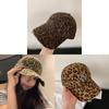 American Retro Leopard Print Embroidered Baseball Cap With Curved Brim For Women Sunshade
