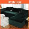 Color Simple Solid Plush Surface Sofa Protection Cover With Anti Strip Slip