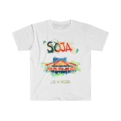 Weiches Baumwoll-T-Shirt. Soja. Reggae-Musik