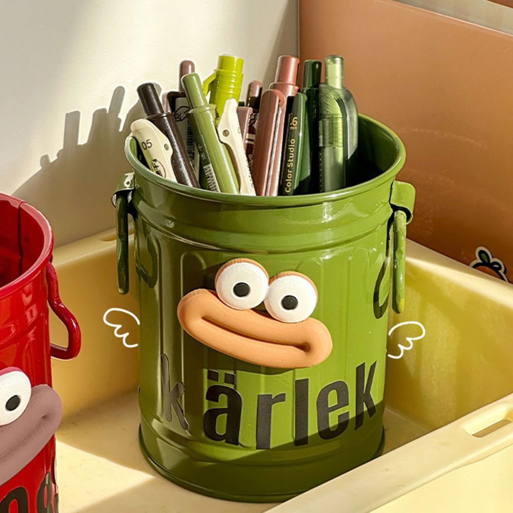 Cartoon Pen Holders Desk Organizer Metal Pencil Holders For Home Office Bathroom Storage