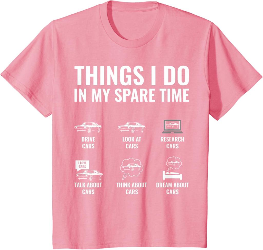 Things I Do In My Spare Time Funny Car Guy Car Enthusiast TShirt
