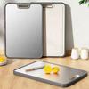 1pcs Stainless Steel PP Cutting Board Double Sided Chopping Board Kitchen Scratch Anti-Slip Cut Vegetables Meat Chopping Boards