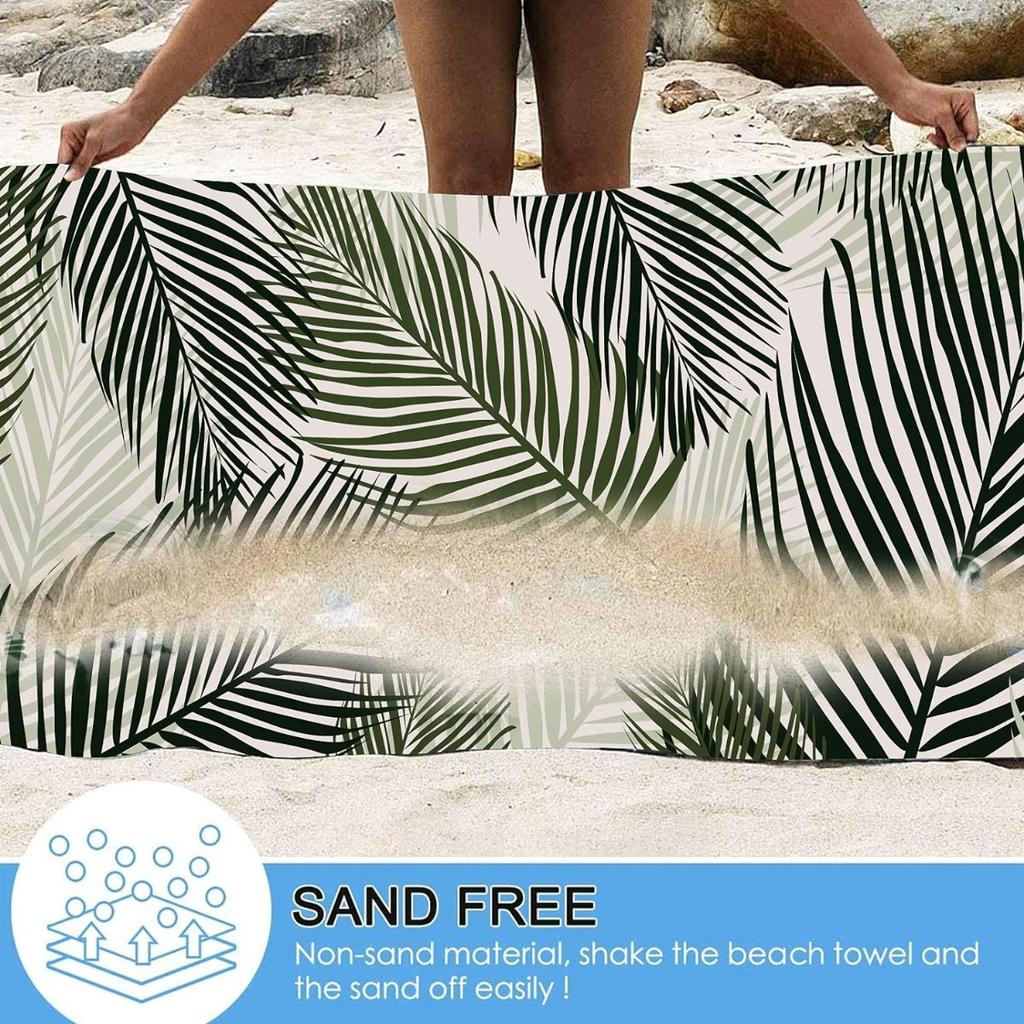 Serviette de plage en microfibre pour adulte, serviette légère extra large à séchage rapide pour la natation, les sports, la plage, la salle de sport