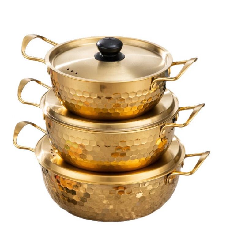Milin Hammered Stainless Steel Soup Pot