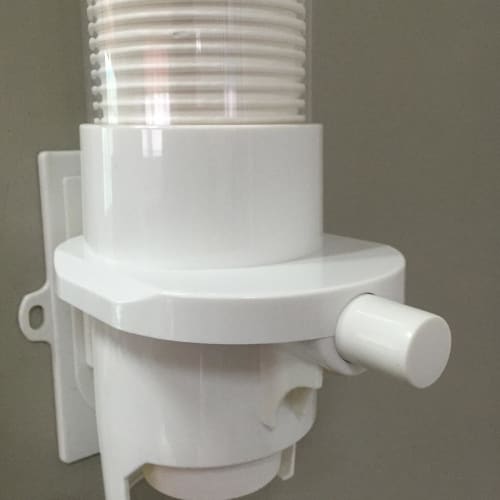 Wall-Mounted Paper Cup Dispenser with Push-Button Operation, Automatic Dispenser, Fits 7 Oz. Cups, Ideal for Home, Parties, and Hospitals