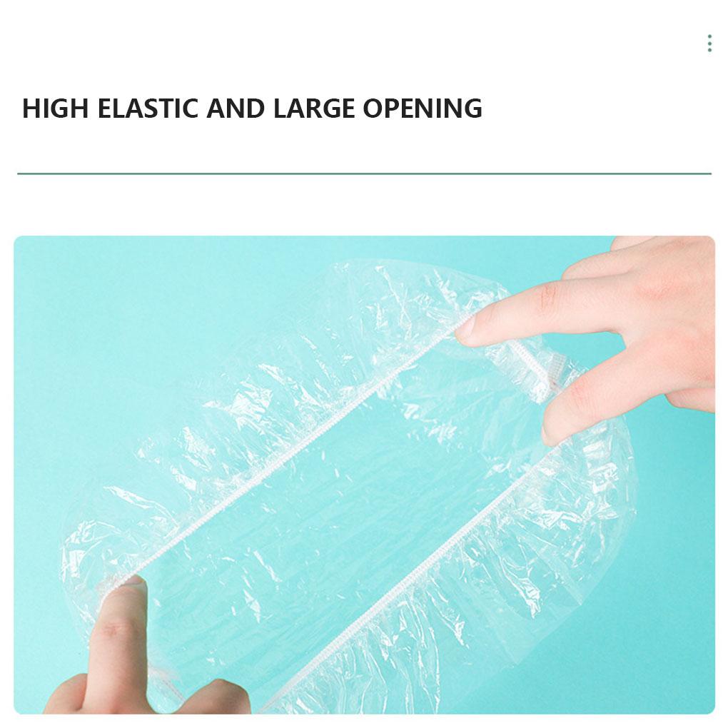 100X Food Cover Plastic Wrap Fresh Lids Reusable Washable Convenient Household Accessories Bowl Bottle Kitchen Gadget