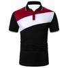 Polo da Uomo Color Block a Maniche Corte con Colletto a Contrasto Casual Business Traspiranti T-shirt Estive Multicolore
