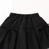 2025 Spring/Summer Girls' Korean Style Bow Lace Pleated Skirt Set
