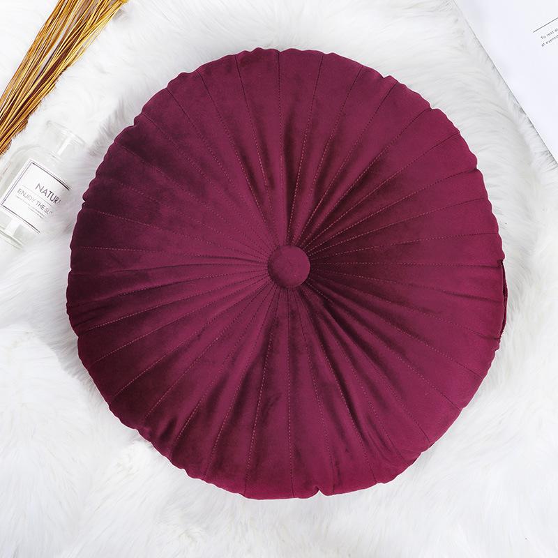 Cojín Redondo de Calabaza para Silla para Patio Hogar Coche Oficina Cojín de Suelo Relleno Inserto Espuma Viscoelástica Tatami Cojín de Sofá