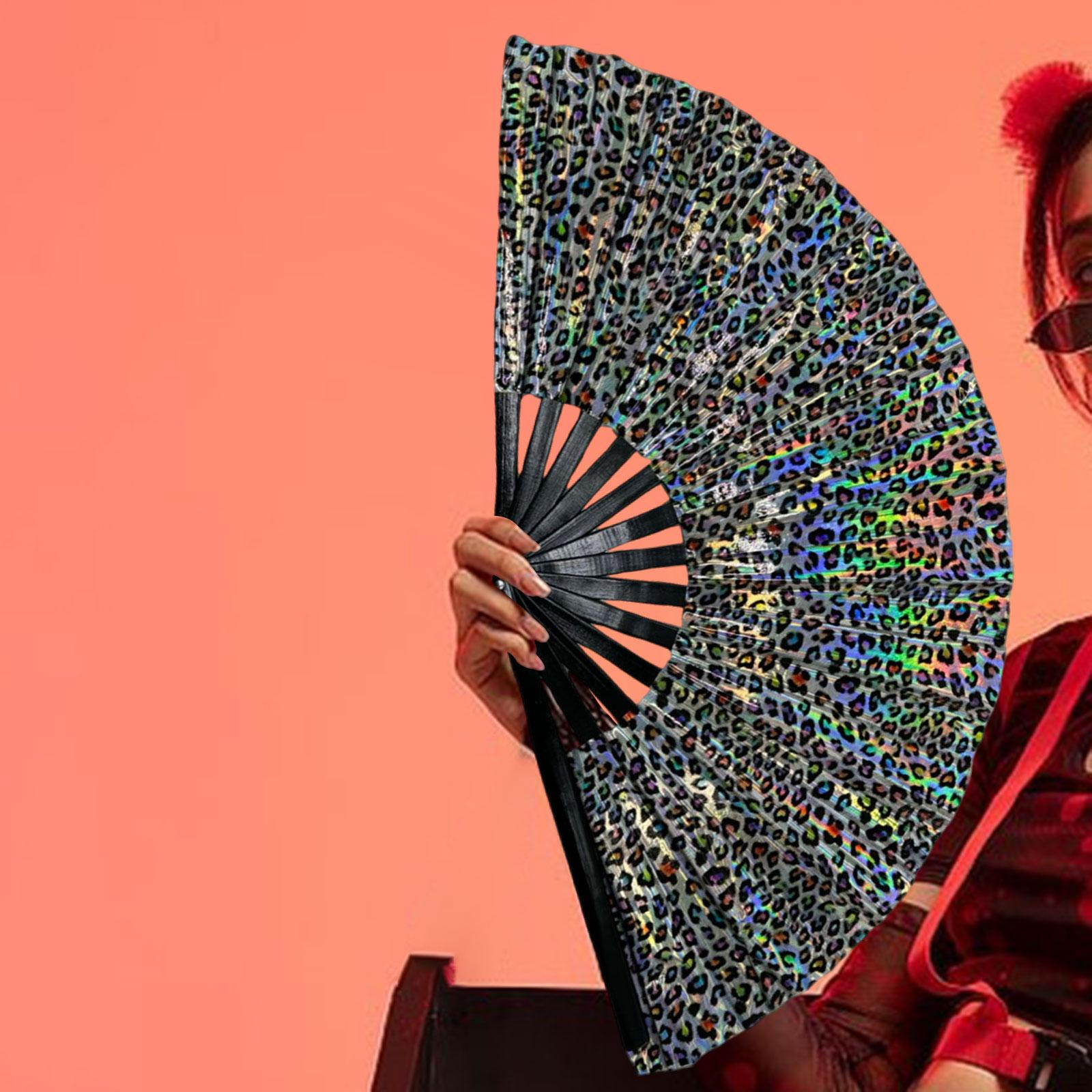 

Line Dance Popping Fan Craft Hand для вечеринок, театральных танцев, реквизита Black Brown