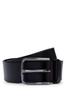 [HUGO] [Hugo] Logo Engraved Buckle Italian Leather Belt Men's 85 Black