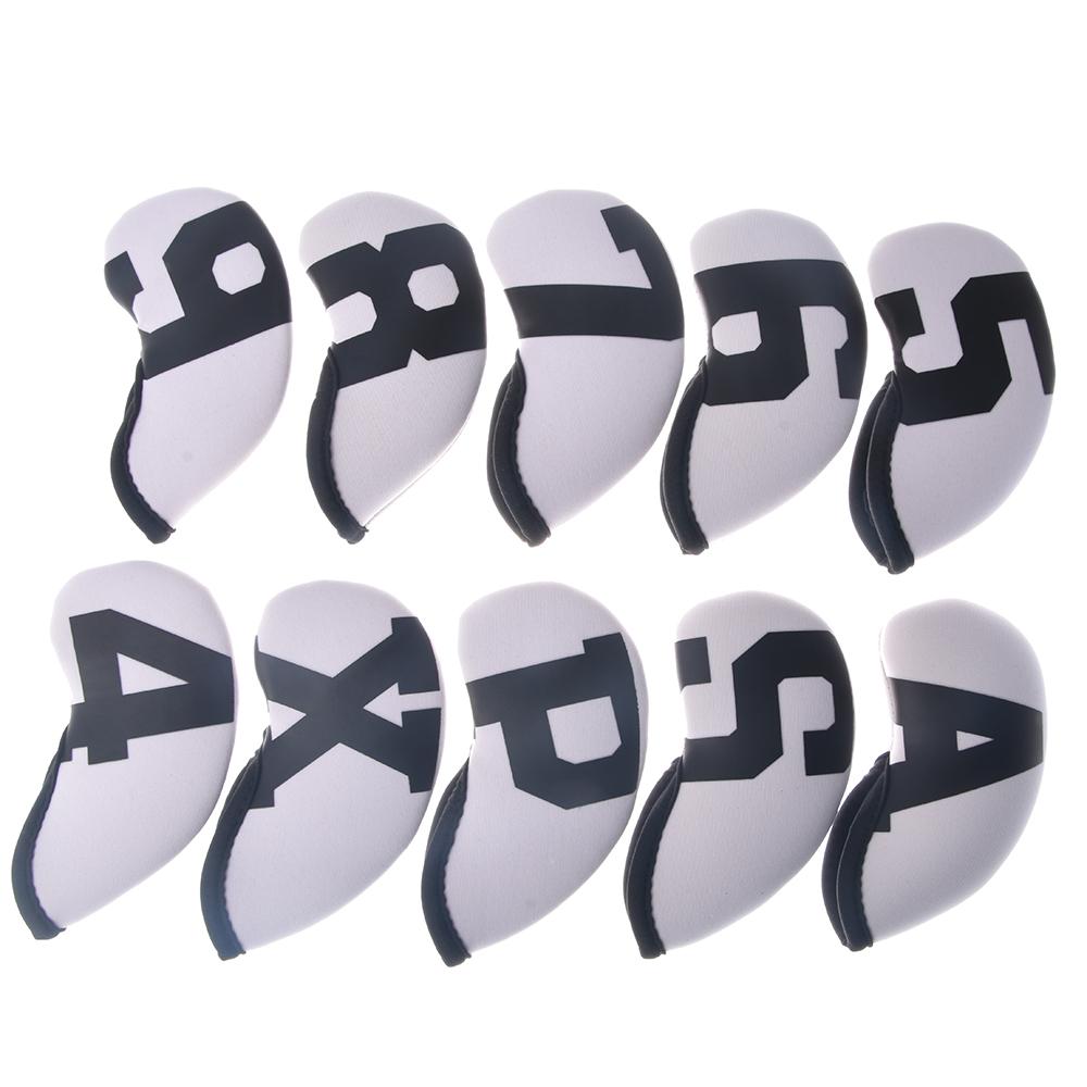 10Pcs Golf Iron Headcovers Premium Neoprene Club Protectors for Irons  Durable Golf Accessories