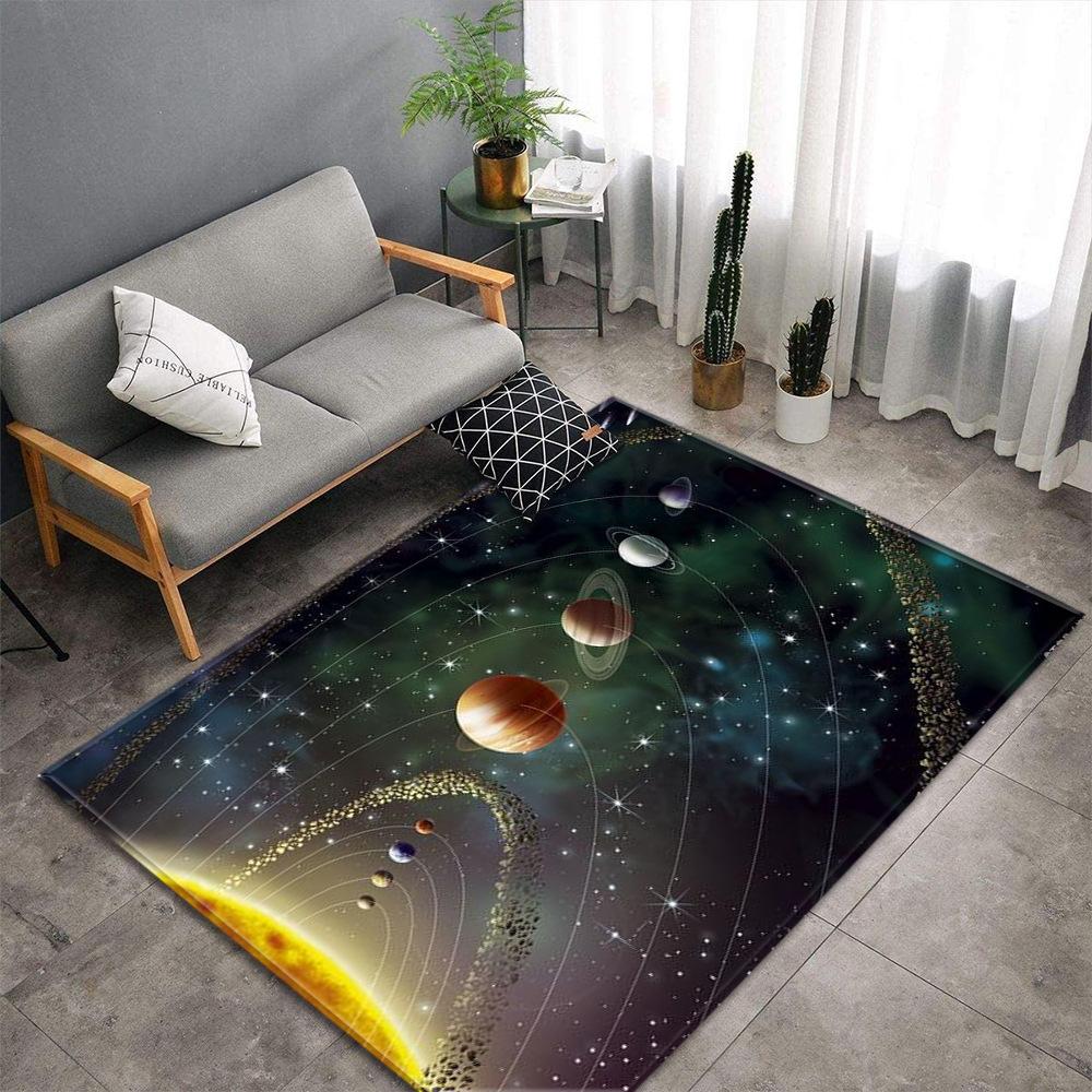Starry Sky Carpet Feather Wind Bedroom Floor Mat
