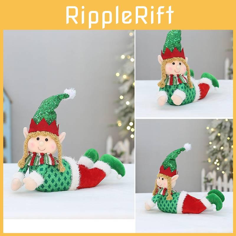 Elf Doll Christmas Sled Car Sitting Sleeping Retractable Standing Ornaments