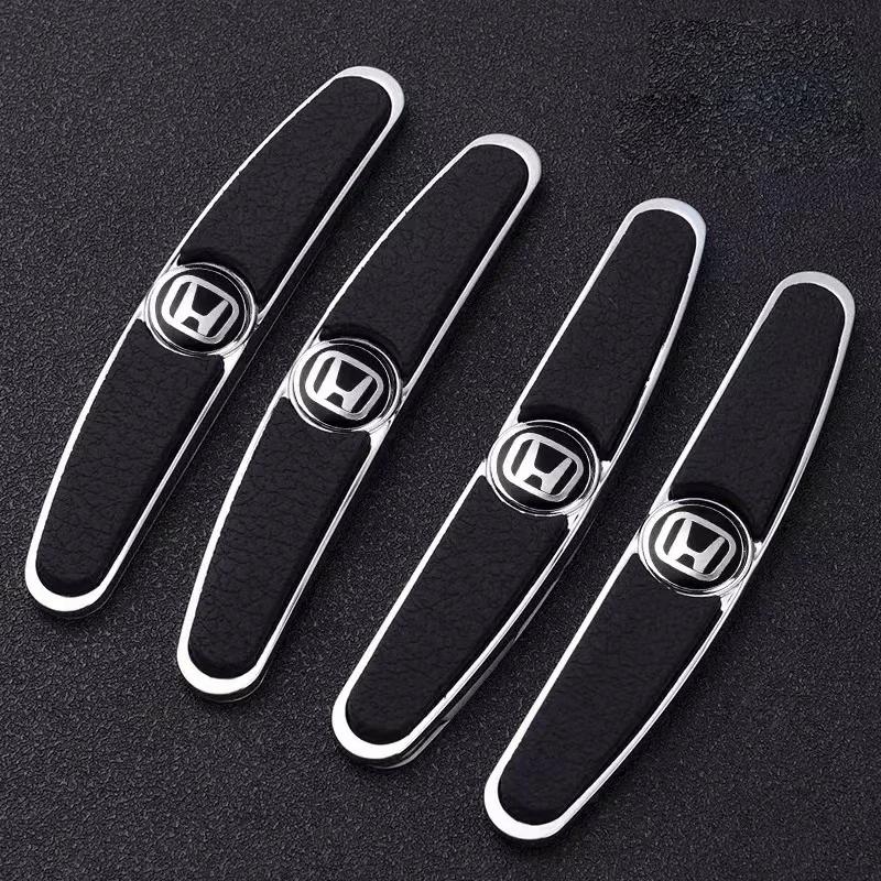 

4PCS Car Anti-Collision Strip Car Door Handle Scratch Protective Stickers for Honda Mugen Power Civic Accord CRV Hrv Jazz