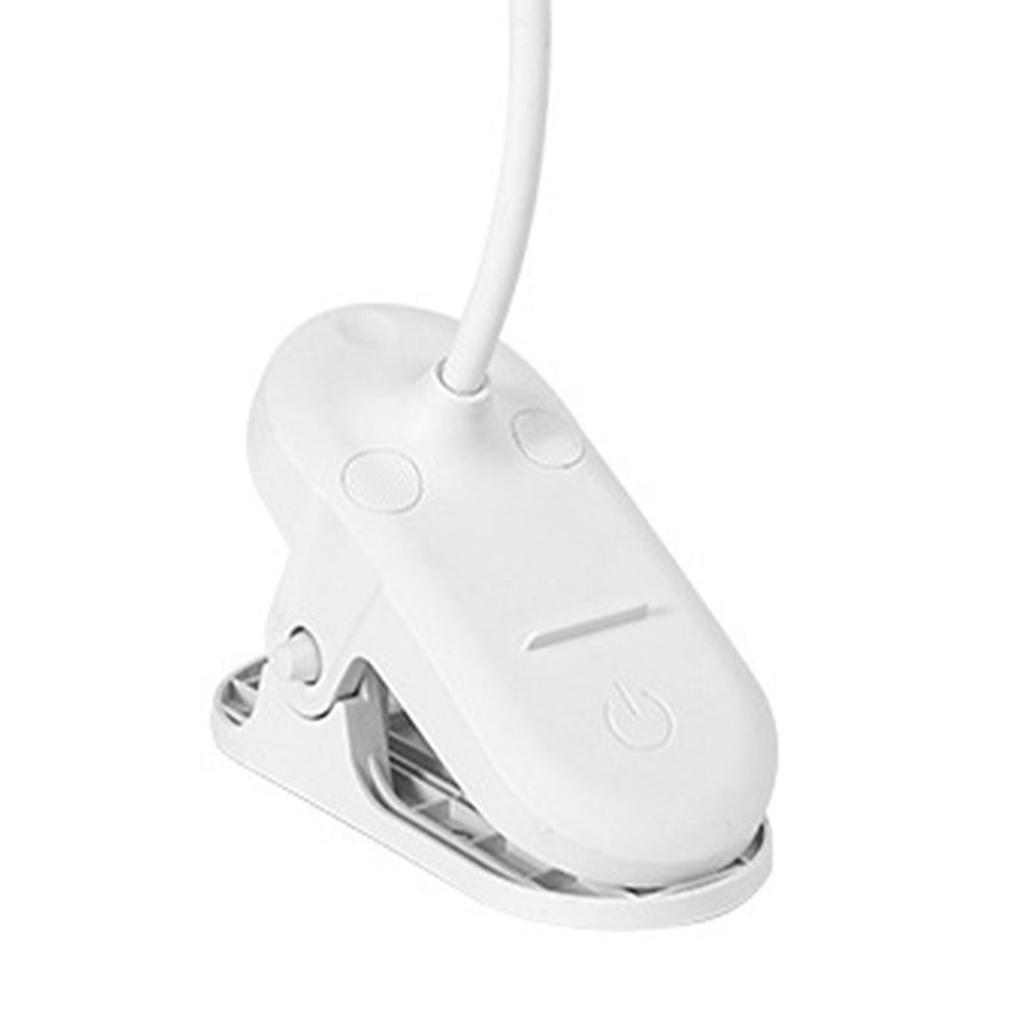 LED Klemm-Schreibtischlampe USB Augenschonend Dimmbar Nachttisch-Leselampe Nachtlicht für Schlafzimmer Stecker