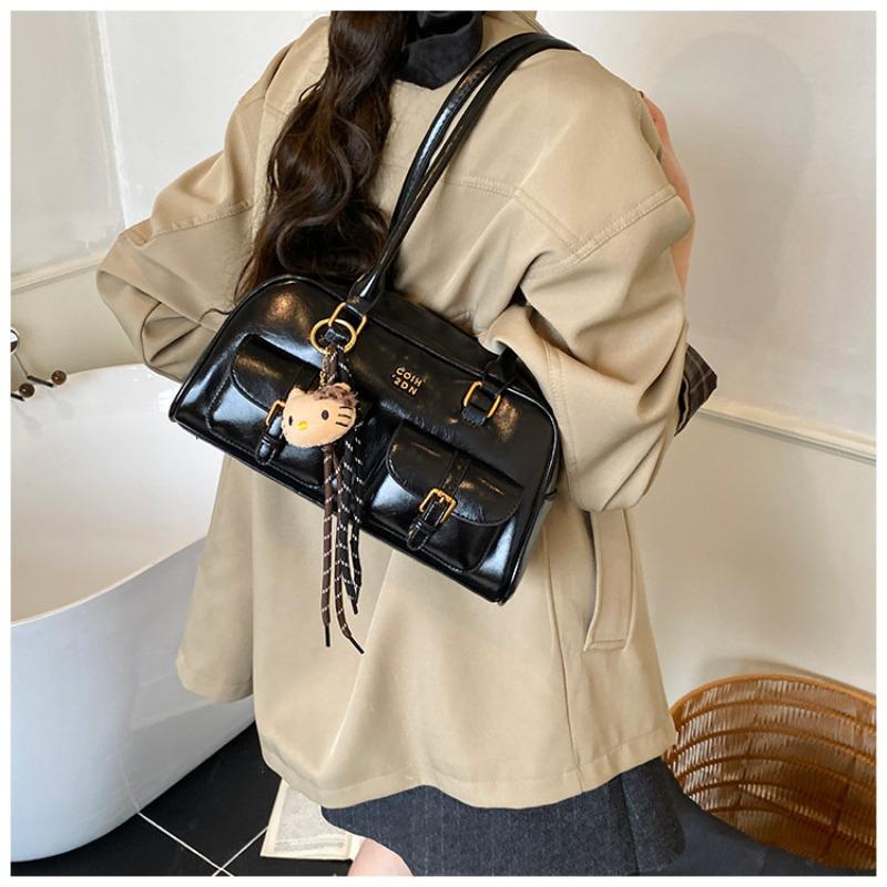 New Pillow Bag Autumn Vintage Maillard Niche Underarm Bag Female Bowling Ladies Underarm Bag