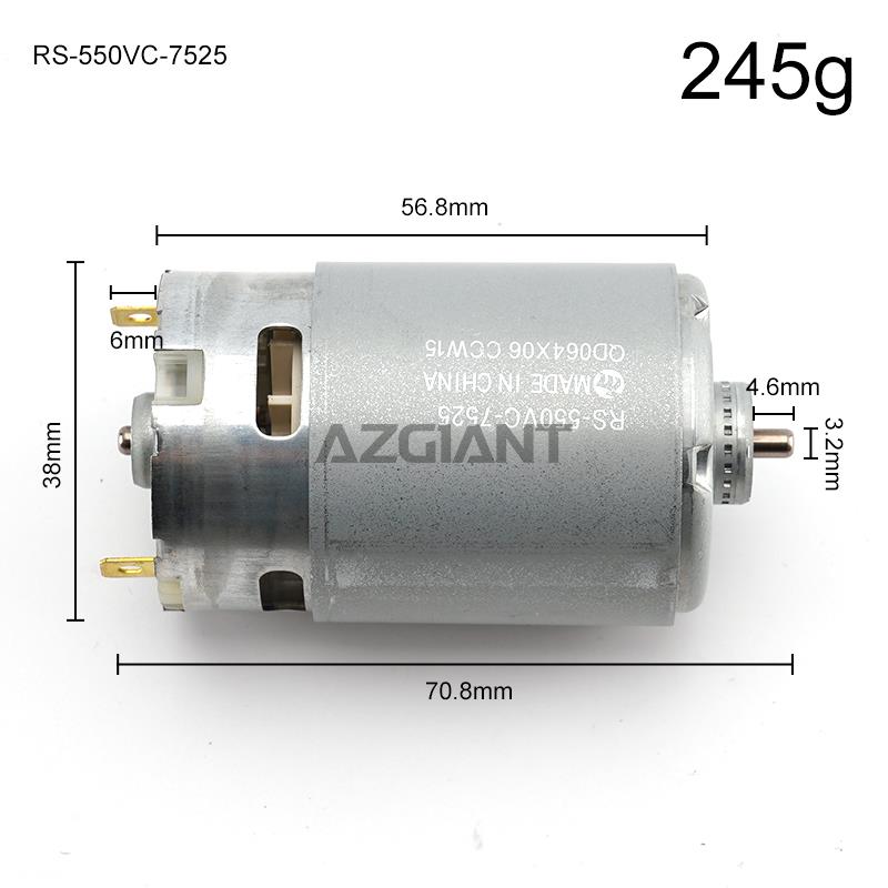 Do oryginalnego RS-550VC-7525 5V12V14V Silnik o dużej mocy i dużej prędkości Pojazd modelowy DIY Silnik z magnesami stałymi Potężna maszyna 550 DC 8520