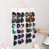 1pc Wall Mounted Black/White Foldable Glasses Storage Bag Sunglasses Glasses Box Hair Accessories Storage Hanging Bag