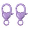 Heart-shaped Keychain Exquisite Peach Heart Jewelry Buckle Alloy Spray Paint Accessories Handmade DIY
