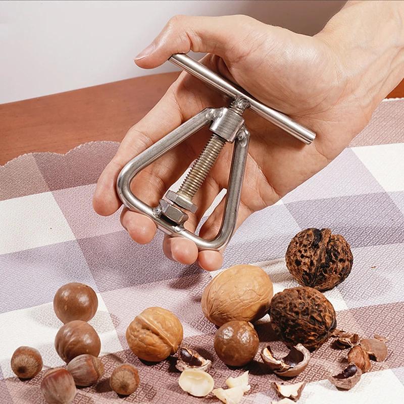 New Metal Manual Nut Opener Cracker Machine Walnut Kitchen Tool Steel Sheller Nut Macadamia Accessories
