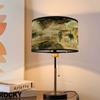 Chinese Retro Style Handmade Bamboo Lamp Shade  Flower Print Lampshade Home Decor Chandelier E27 Lampshade Crafts