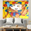 Bobo Print Tapestry, Backdrop, Easy Setup, Ideal for Bedroom, Office & Living Room, with Aesthetic Wall Hanging Decor.