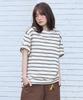 FILLUMINATE Multi-Stripe Pocket T-Shirt - Ivory