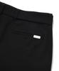 FALLETT Belted Double-Pleated Wool Slacks Black