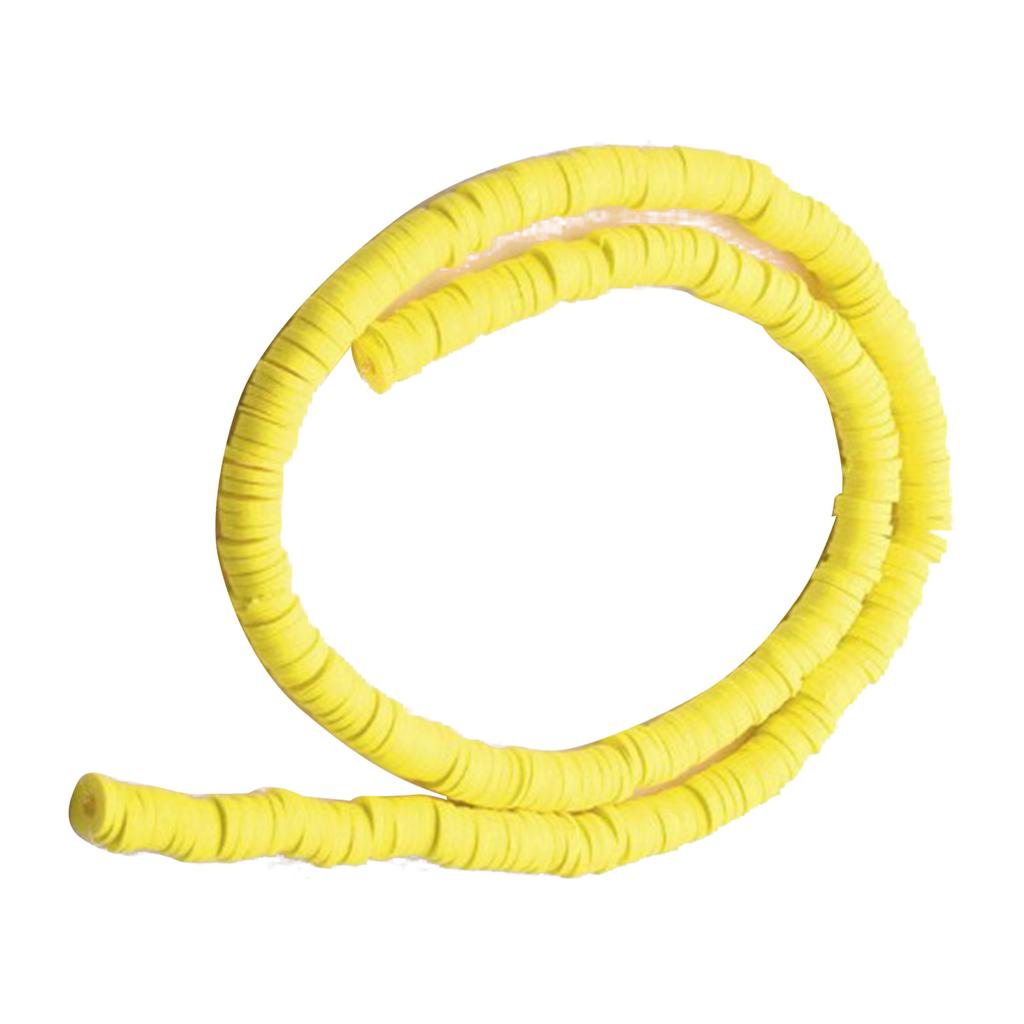 Yellow Flat Polymer Clay Bead DIY Decoration Polymer Clay Disc Beads for Necklaces Bracelets