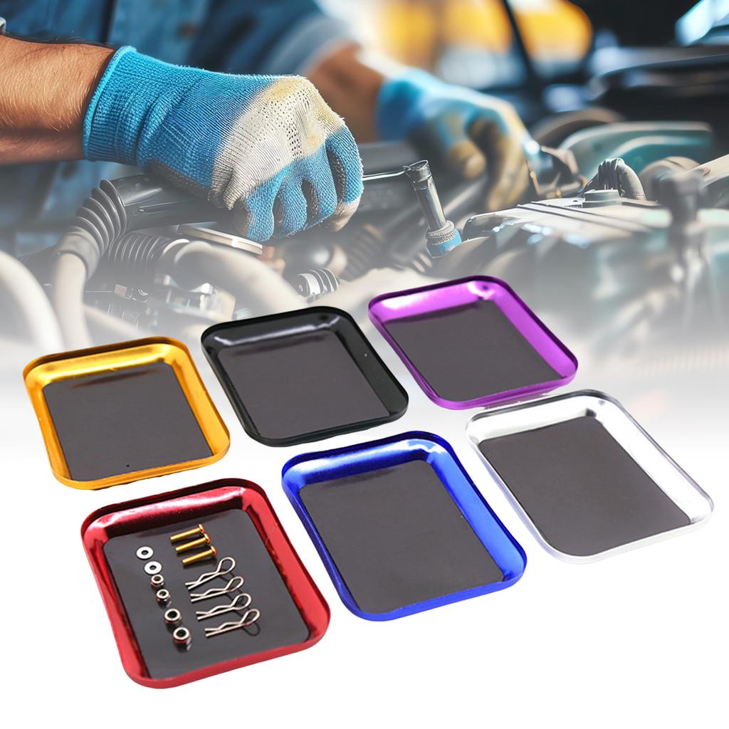 Upgrades Magnetic Parts Tray Rust Resistant Aluminum Magnetic Screw Holder Easy To Carry for Mechanics & Home Repair