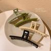 Versatile Korean Oversized Square Arc Hairpin Shark Clip