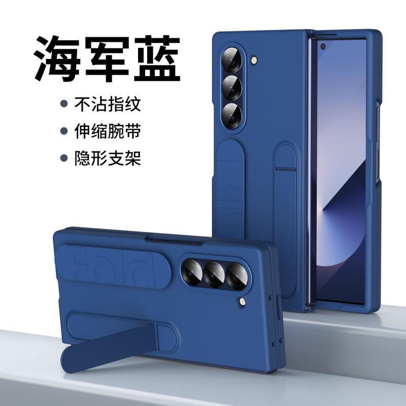 Slim TPU Case With Wrist Strap Kickstand Galaxy Z Fold8 Ultra Fold7 Fold6 Fold5 Fold4 Fold3 Anti-Drop Shockproof
