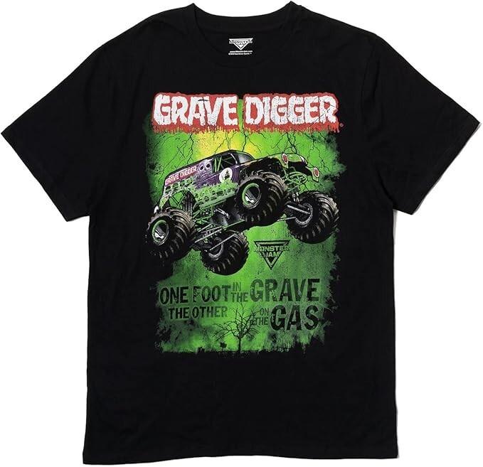 

Monster Jam Adult T-Shirt Grave Digger El Toro Loco Megalodon 2XL