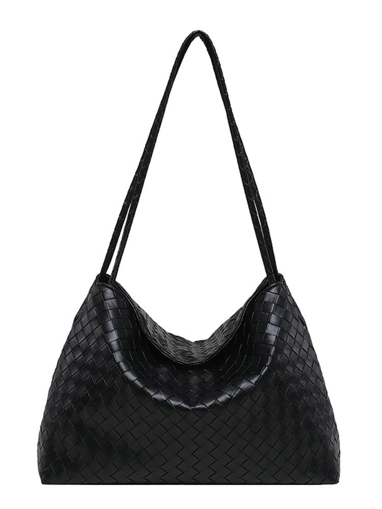 Korean Style Versatile Woven Underarm Bag for Women - Light Luxury, Niche Design, Single Shoulder, Handheld Large Summer Bag.