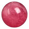 Women's Pink Round Red Agate Chalcedony Loose Beads for DIY Handmade Jewelry & Bracelets