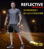 Running and Gym Compression Shirt and Size L Men's 2-Piece Set, Wear, Sweat-Wicking, Quick-Drying, Short-Sleeved Shorts, Gray,
