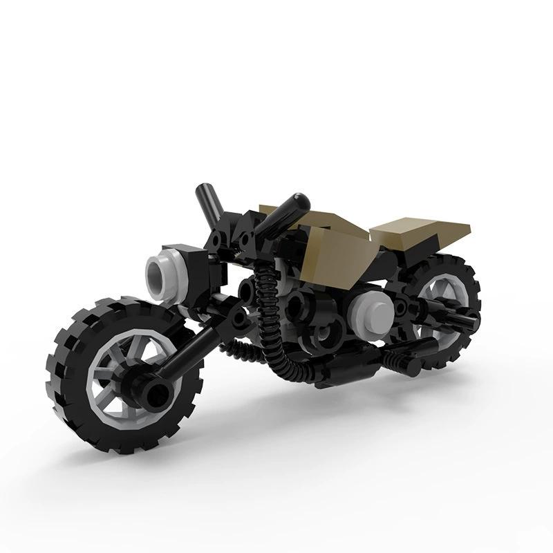 Mini Motorcycle Building Blocks Motorbike Moc Bike Vehicle Racing Small Particle Assembly Model Kid Toy Birthday Gift