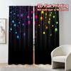 2 piezas, Cortinas con ESTAMPADO PLANO 2D (Sin varilla) Brillo Estelar Cortinas Populares Impresas Digitalmente Versátiles Cortinas de Poliéster