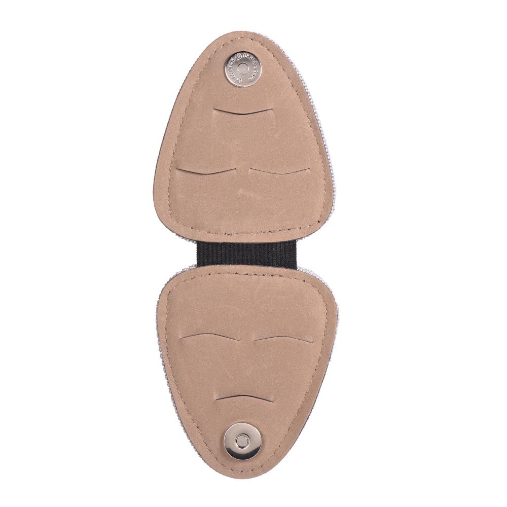Guitar Picks Holder Case Bag PU Synthetic Leather with 6pcs Celluloid Picks String Instrument Accessories