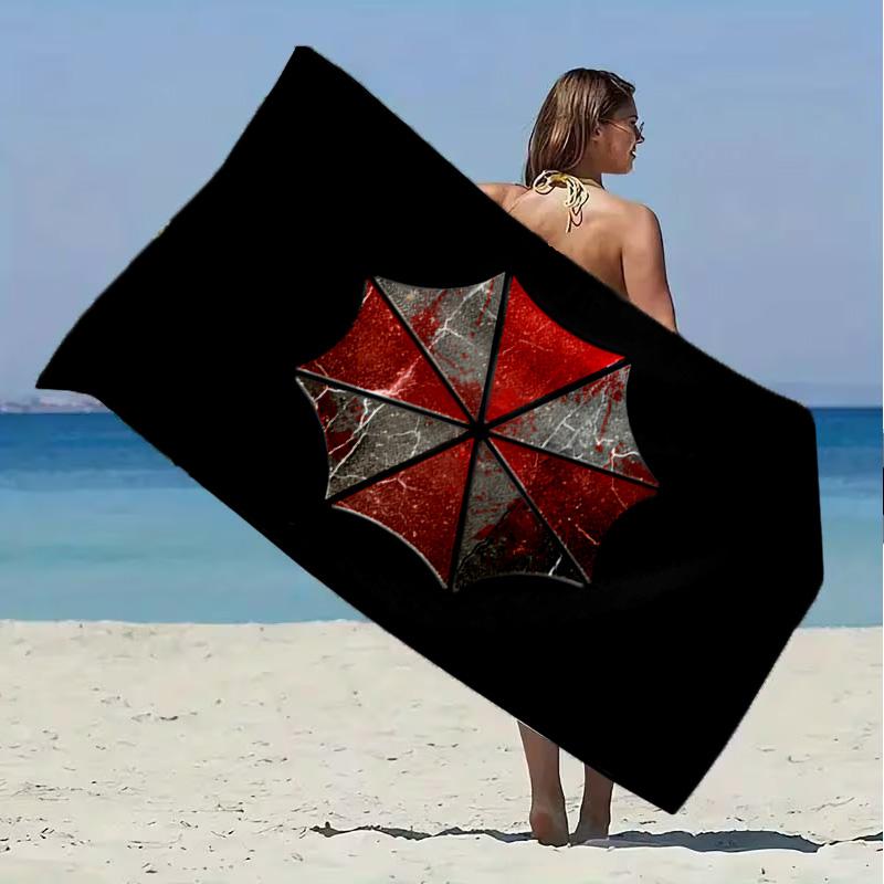 Resident Umbrella Beach Towel Microfiber Beach Towel Super Soft & Absorbent for Bath, Beach, Travel Bath Time Accessory, Fan gifts