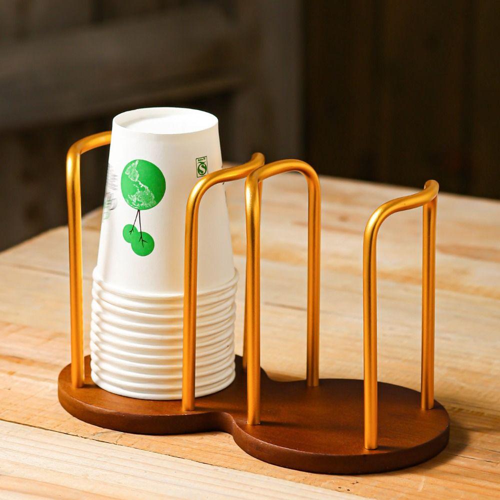 Moisture Proof Disposable Cup Storage Holder Dust-proof Cup  Display Stand  Office