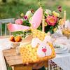 Easter Bunny Basket Template Practical Sewing Stencil For Easter Party Decor