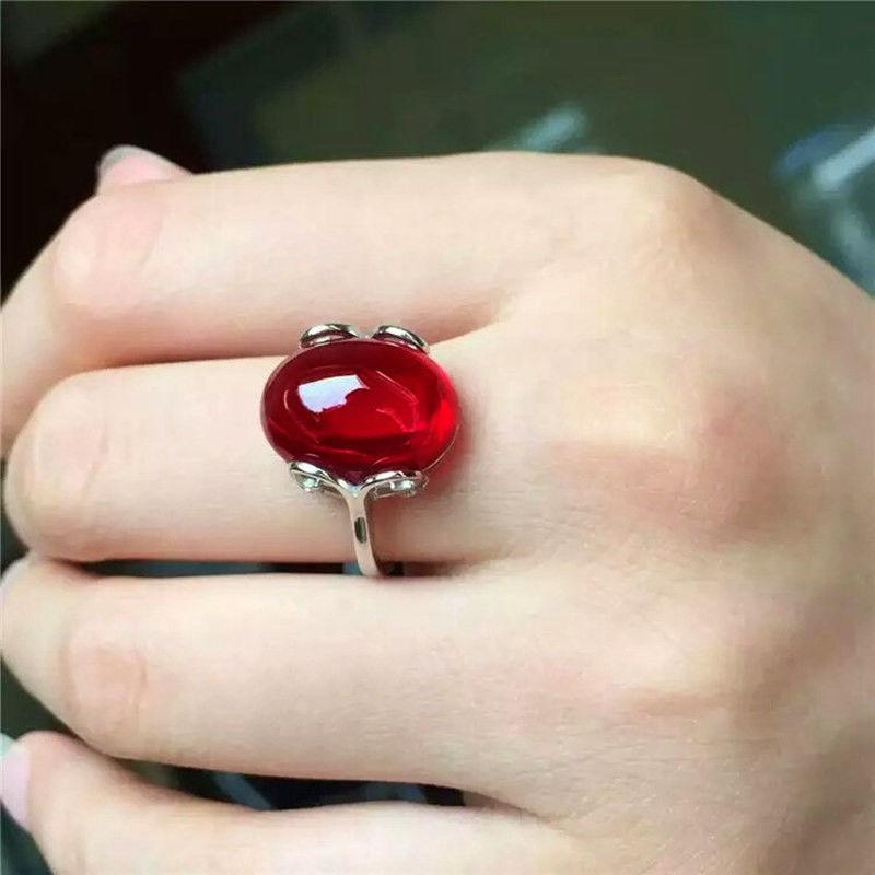 New Retro Temperament Plated 925 Silver Field Jasper Open Ring Women, Chalcedony Live Ring 2026