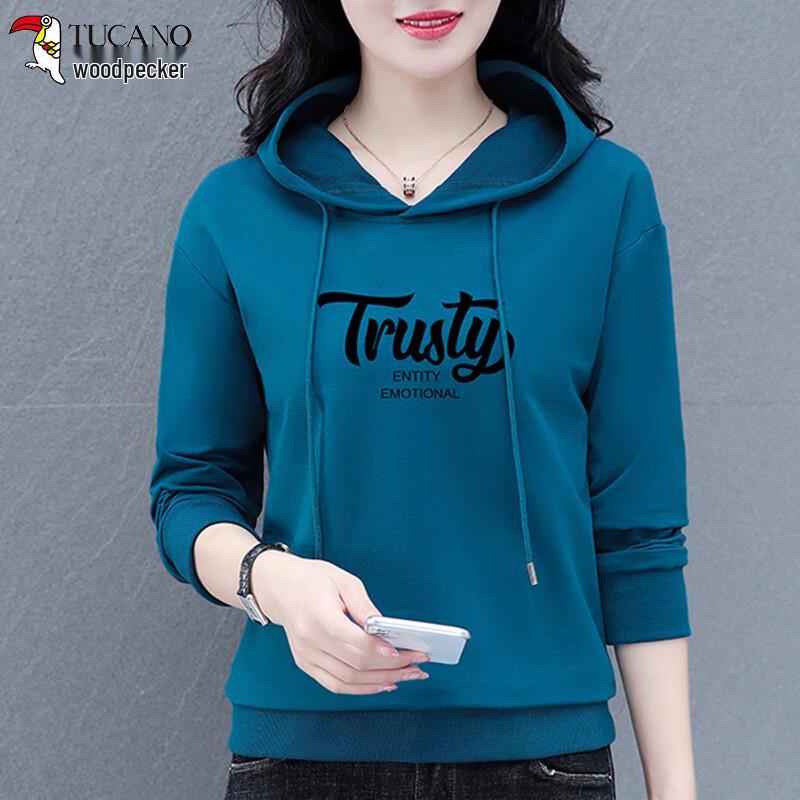 Women's Casual Long-Sleeve Hooded Sweatshirt