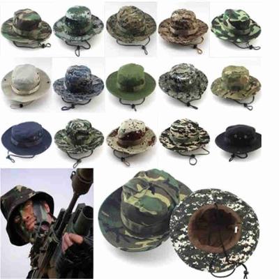 Fisherman Hat Sun Hat Cotton Bucket Hats Outdoor Jungle Camouflage Hat Climbing Hat