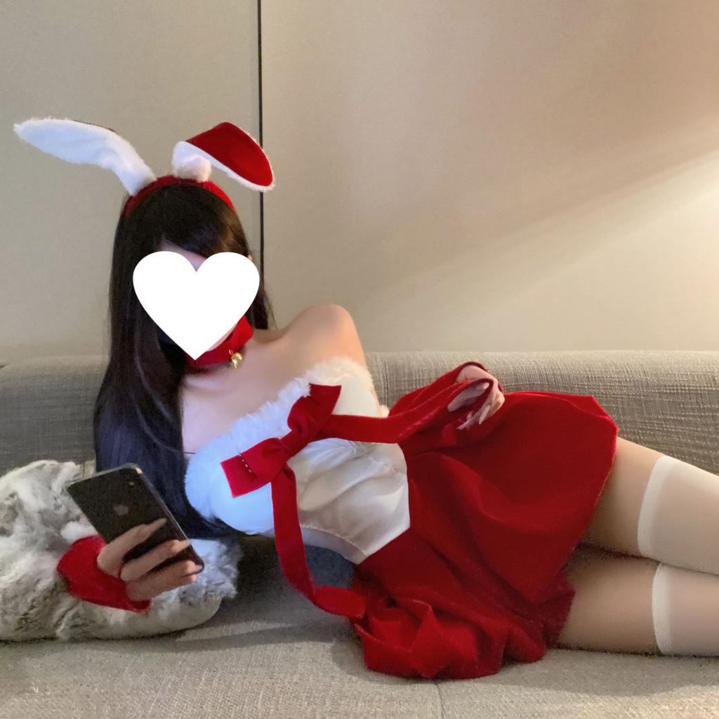 New Christmas Dress Sexy Pure Dress Cosplay Bunny Uniform Suit Sex Lingerie Women