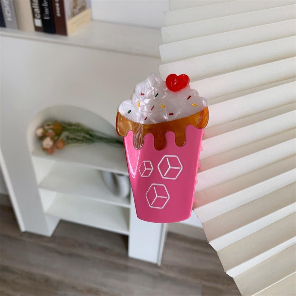 Watermelon Fruit Cone Hair Claw Popsicle Acetic Acid Shark Grab Ice Cream Hair Claw  Travel